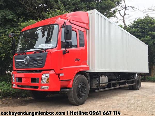 Xe tải thùng kín Container 7.6 tấn DONGFENG B180 dài 9.7M